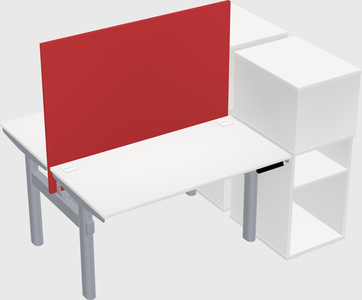Shared electric desk + cabinet