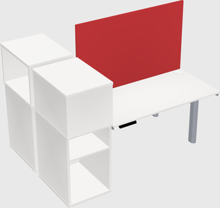 Shared electric desk + cabinet