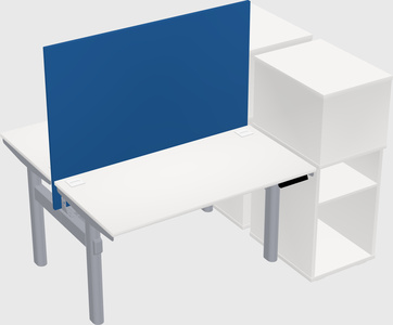 Shared electric desk + cabinet