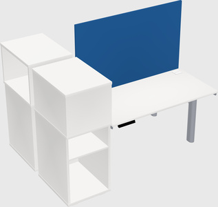 Shared electric desk + cabinet