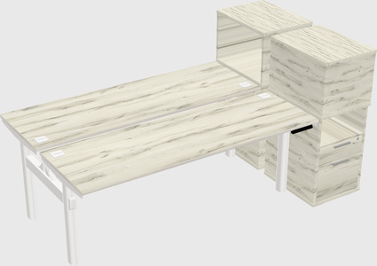 Shared electric desk + cabinet