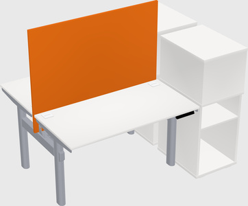 Shared electric desk + cabinet