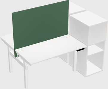 Shared electric desk + cabinet