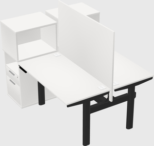 Shared electric desk + cabinet