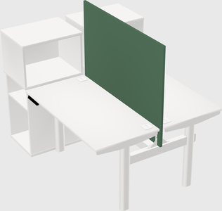 Shared electric desk + cabinet