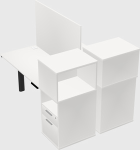 Shared electric desk + cabinet