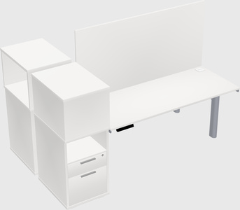 Shared electric desk + cabinet
