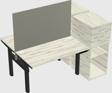 Shared electric desk + cabinet