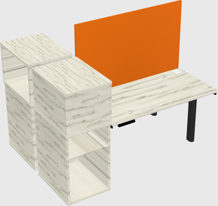 Shared electric desk + cabinet