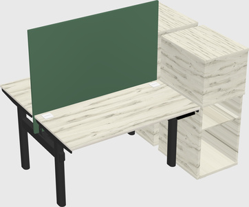 Shared electric desk + cabinet