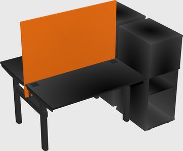 Shared electric desk + cabinet