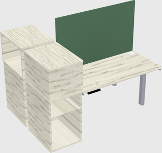 Shared electric desk + cabinet
