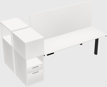Shared electric desk + cabinet