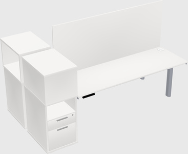 Shared electric desk + cabinet