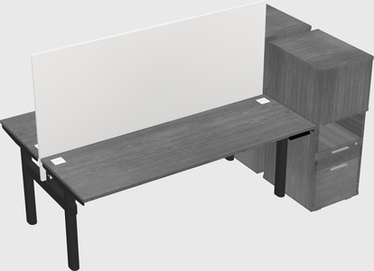 Shared electric desk + cabinet