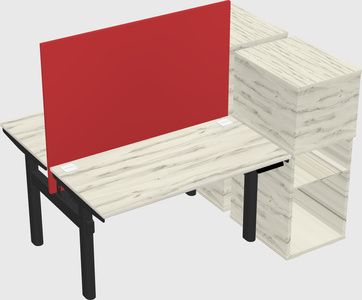 Shared electric desk + cabinet