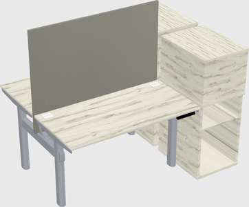 Shared electric desk + cabinet