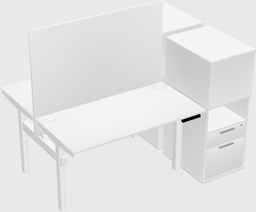 Shared electric desk + cabinet