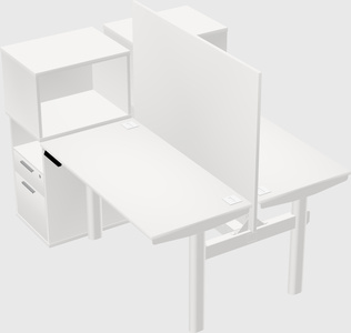 Shared electric desk + cabinet