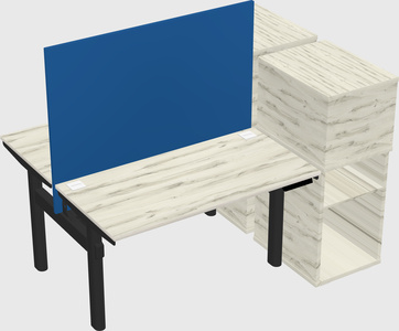 Shared electric desk + cabinet