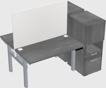 Shared electric desk + cabinet