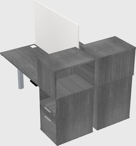 Shared electric desk + cabinet