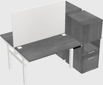 Shared electric desk + cabinet