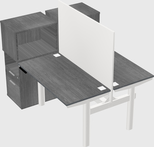 Shared electric desk + cabinet