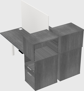 Shared electric desk + cabinet