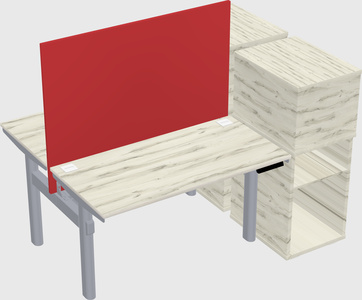 Shared electric desk + cabinet