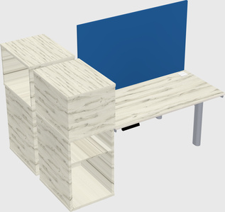 Shared electric desk + cabinet