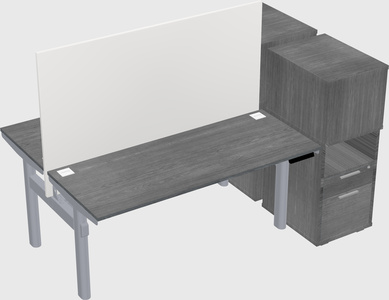 Shared electric desk + cabinet