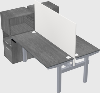 Shared electric desk + cabinet