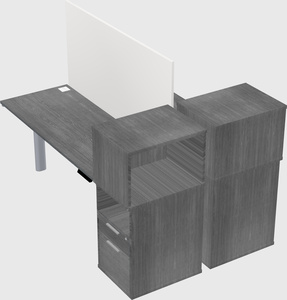 Shared electric desk + cabinet