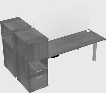 Shared electric desk + cabinet