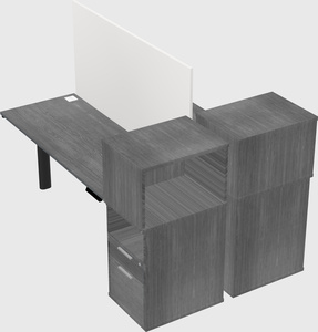 Shared electric desk + cabinet