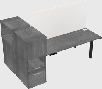 Shared electric desk + cabinet