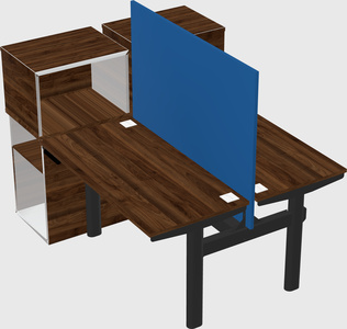 Shared electric desk + cabinet