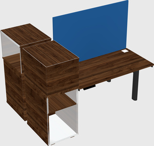 Shared electric desk + cabinet