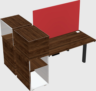 Shared electric desk + cabinet