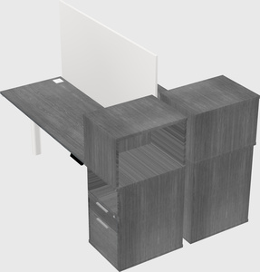 Shared electric desk + cabinet