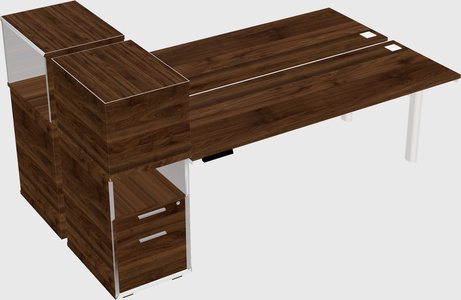 Shared electric desk + cabinet