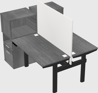 Shared electric desk + cabinet