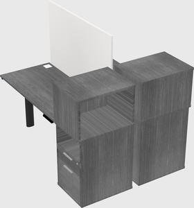 Shared electric desk + cabinet