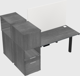 Shared electric desk + cabinet