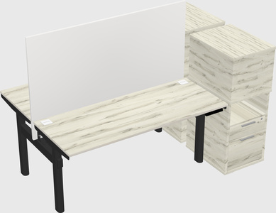Shared electric desk + cabinet