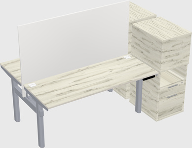 Shared electric desk + cabinet