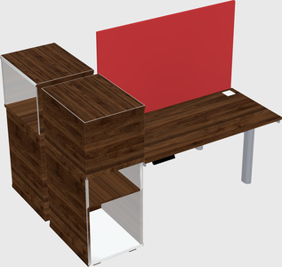 Shared electric desk + cabinet