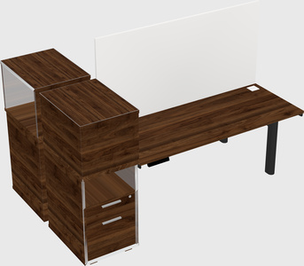 Shared electric desk + cabinet