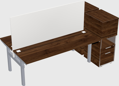 Shared electric desk + cabinet